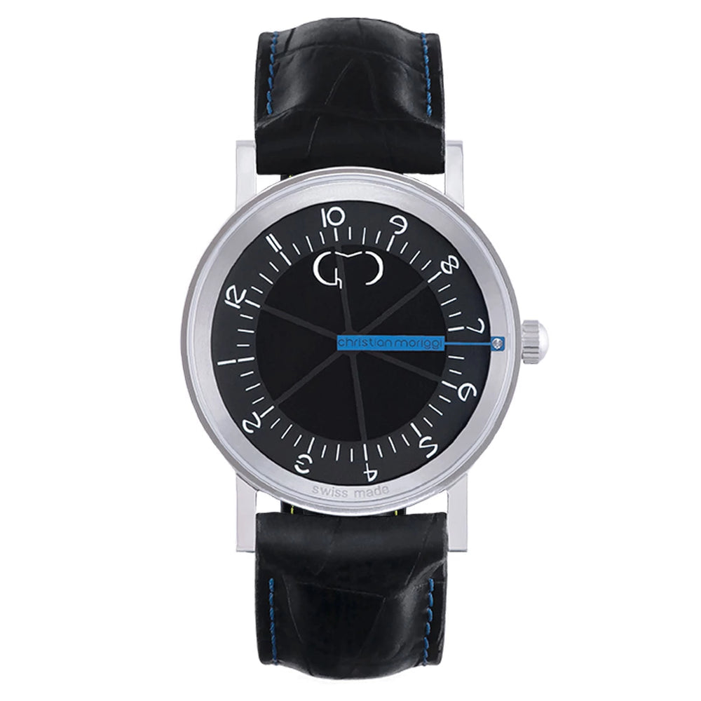 CHRISTIAN MORIGGI CREATIONS 3 QUARTZ BLUE 40MM